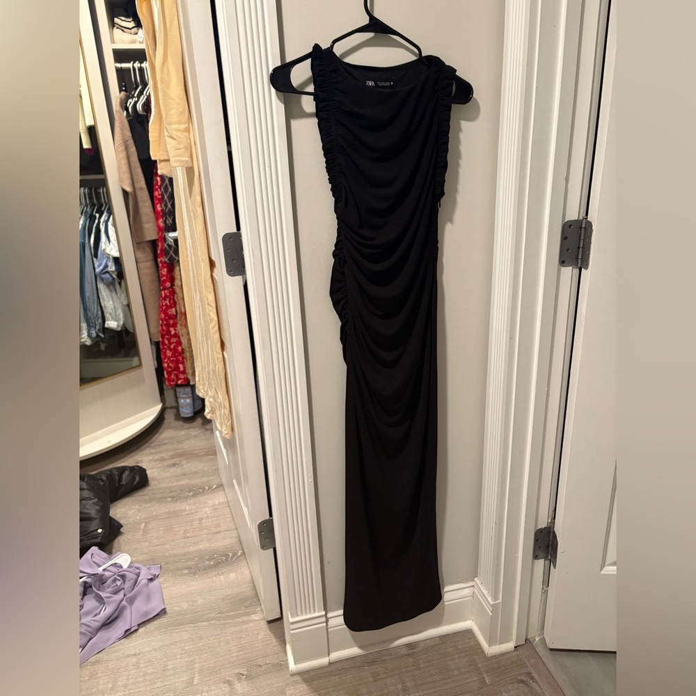 Zara Black Midi Dress